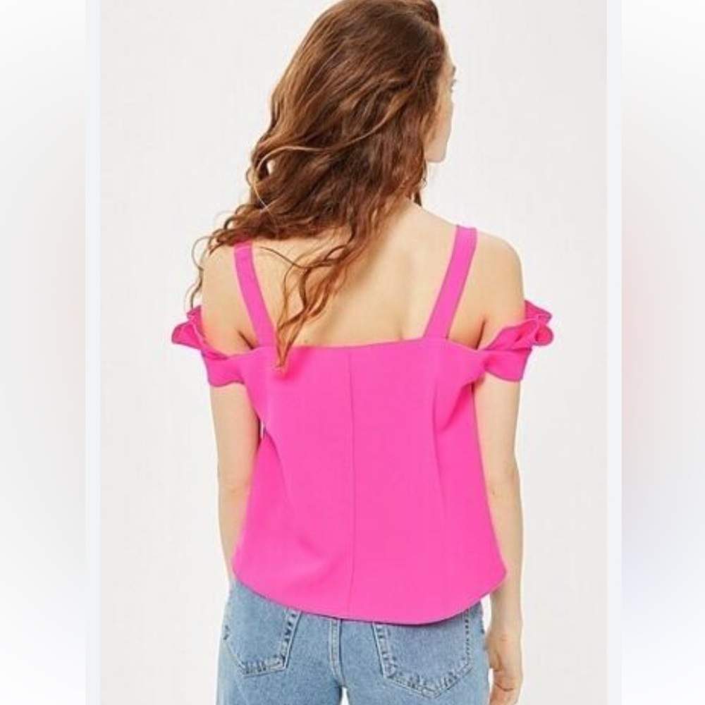PinkOff-Shoulder Top - Picture 2 of 3